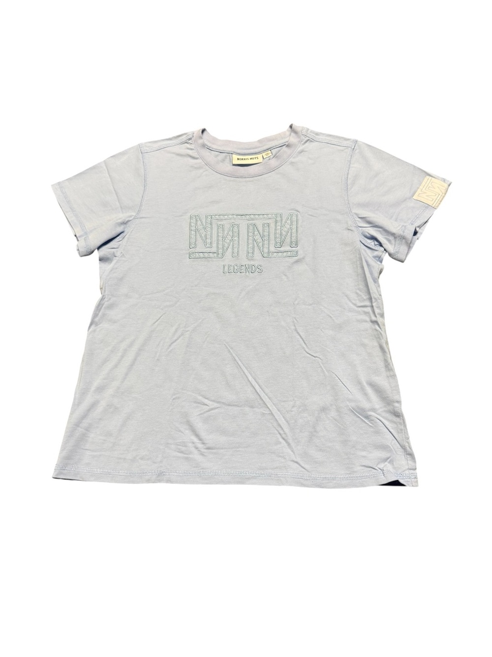 Norris Nuts Legends Light Blue Graphic T-Shirt Kids Size 12